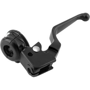 M MATI Clutch Lever & Mount Perch Bracket Assy Black for Harley Davidson Sportster 883 1200 Softail Dyna Electra Glide Road King Fat Boy Night Train Street Bob