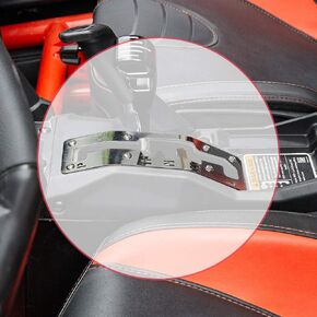 KEMIMOTO X3 Shifter Plate, Compatible with Can-Am Maverick X3 & Maverick X3 MAX 2017-2024, Gloss Stainless Steel