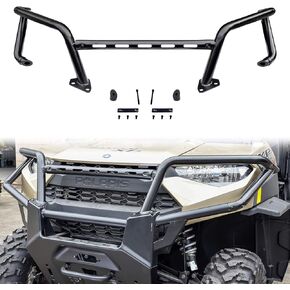 SAUTVS Ranger XP 1000 Front Bumper, Front Brush Guard Bumper Protector for 2018-2024 Polaris Ranger XP 1000 / Crew XP 1000 / Ranger 1000 / Ranger 1000 XP Accessories (Replace #2882531)
