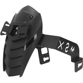 Qiilu Motorcycle Rear Mudguard Black Motorcycle Rear Mudguard Strong Strength Wheel Protective Fender Replacement for MSX125 SF