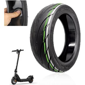 9.5x2.50 Tubeless Tire 9.5 Inch with Live Glue Repairable for NIU KQi3/Pro/Max Electric Scooter Accessories, Rear Front Wheel Replacement, Non-Slip, Shockproof, Self Repairing (1 Pack)