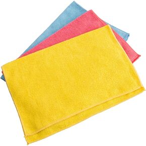 Performance Tool W1482 12 Pack Microfiber Towels, 12 x 16 Inches (30cm x 40 cm), Textured, Nonabrasive, Machine Wash and Dry, for Detailing, Washing, Dusting, Polishing, and Wiping Glass