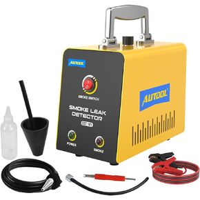 AUTOOL Automotive Smoke Machine Leak Detector,Evap Vacuum Smoke Diagnostic Tester,Pipeline Fuel Leakage Detector Compatible with 12V Cars, Trucks, Motorcycle, ATV, Boats, Snowmobiles