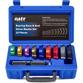 Orion Motor Tech Bearing Press Kit, 10pc Bearing Race and Seal Driver Set with Seal Driver and 9 Bearing Adapters, Seal Installer Bearing Driver Kit for Bearing Installation