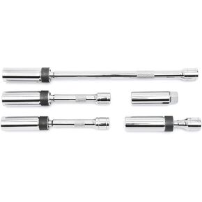 GEARWRENCH 5 Pc. 3/8" Drive 6 Pt. Magnetic Swivel Spark Plug Socket Set, 80601 , Black