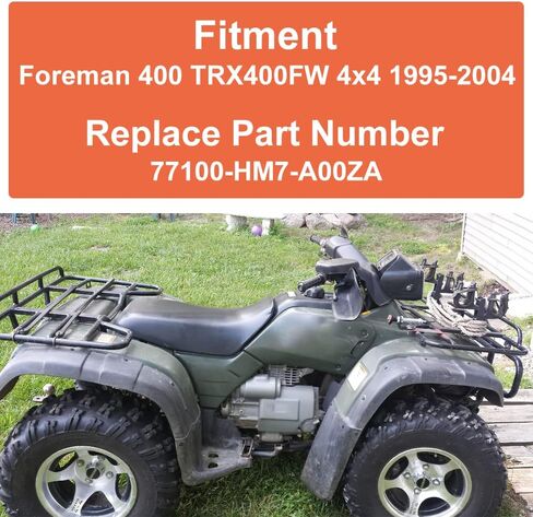 OUMURS NEW Complete ATV Seat Waterproof Synthetic Leather Compatible with Honda Foreman 400 TRX 400 TRX400FW 4x4 1995-2004 Replace Part Number: 77100-HM7-A10ZB in Kuwait