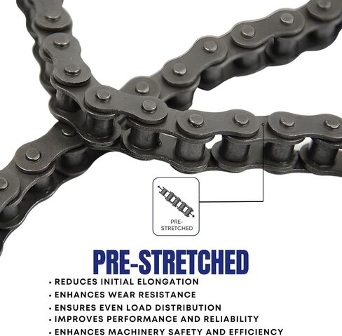 Jeremywell 40 Roller Chain 3 Feet with 1 Connecting Link for Go Karts, Mini Bikes, Scooters, ATV, MTV, Dirt Bike and Other Industrial Machinery in Saudi Arabia
