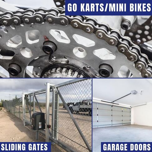 Jeremywell 40 Roller Chain 3 Feet with 1 Connecting Link for Go Karts, Mini Bikes, Scooters, ATV, MTV, Dirt Bike and Other Industrial Machinery in Saudi Arabia