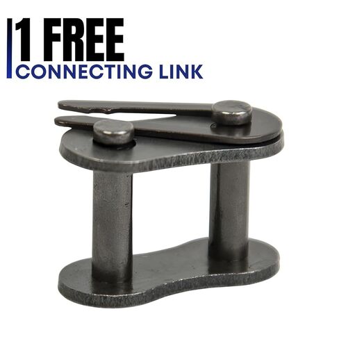 Jeremywell 40 Roller Chain 3 Feet with 1 Connecting Link for Go Karts, Mini Bikes, Scooters, ATV, MTV, Dirt Bike and Other Industrial Machinery in Saudi Arabia
