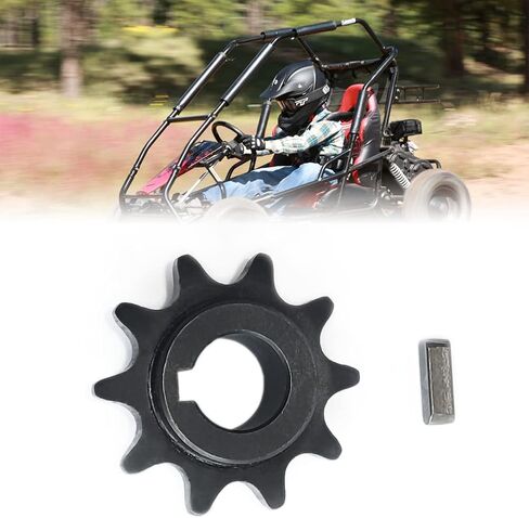 QYMOTO 40/41/420 سلسلة ضرس 10 أسنان 5/8 بوصة تتحمل 3/16 بوصة مفتاح لكولمان KT196، Hammerhead Mudhead 80T، Trailmaster XRX Go Kart Sprocket 30 سلسلة محولات عزم الدوران in Kuwait