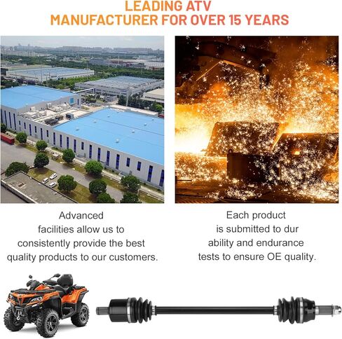 أعمدة المحور السيرة الذاتية الأمامية لـ Polaris RZR 4/ S 900 General 1000 2015 2016 2017 2018 2019 2020 2021 2022 1333263, 1333946, 1334269-1 زوج محاور ATV Powersports اليسرى واليمنى in Kuwait