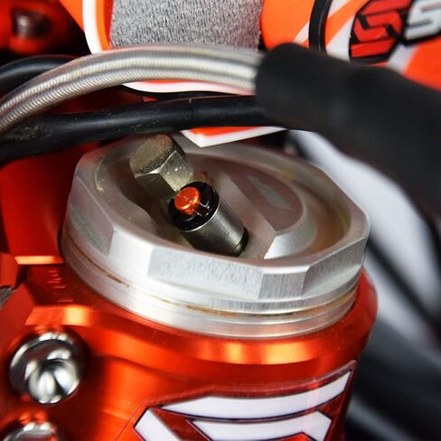 صمامات نزيف شوكة الهواء M4x0.7mm متوافقة مع KTM SX SXF EXC EXCF XC XCW XCF XCFW TPI WP - برتقالي in Kuwait