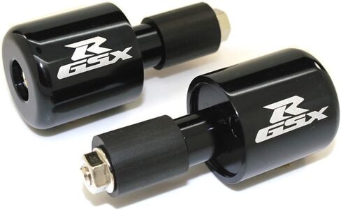 [GT-Speed] Compatible/Replacement for Silver GSXR Logo CNC Bar Ends, Suzuki GSXR 600/750/1000/1100 (Read Product Description for Model & Year Specification) in Saudi Arabia