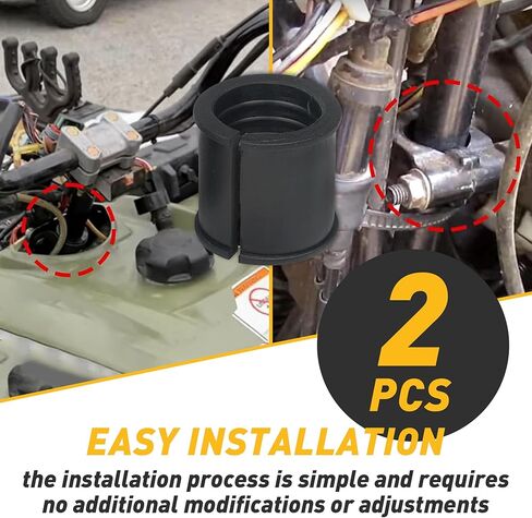 جلبة عمود التوجيه لبولاريس - قطعة بديلة 0450499 - متوافقة مع Outlaw 50 90 110، Predator 50 90، Scrambler 50 90، Sportsman 110 90 - تتضمن قطعتين من أكمام عمود التوجيه in Kuwait