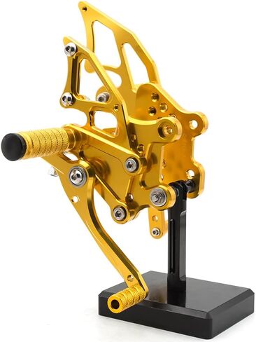CNC YZF R3 R25 Motorcycle Adjustable Rearsets Foot Pegs Rear Set Footpeg Brake Shift Pedal Compatible with YZF R25 R3 2014-2021, MT-25 MT-03 MT25 MT03 2015-2021 Black in Saudi Arabia
