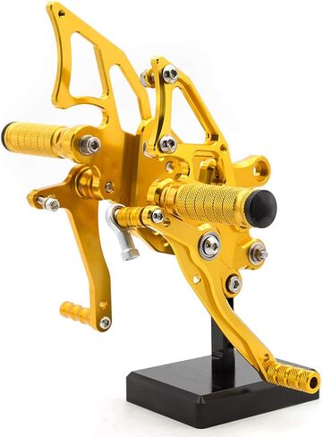 CNC YZF R3 R25 Motorcycle Adjustable Rearsets Foot Pegs Rear Set Footpeg Brake Shift Pedal Compatible with YZF R25 R3 2014-2021, MT-25 MT-03 MT25 MT03 2015-2021 Black in Saudi Arabia