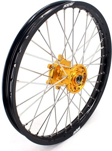 1.6 * 21 / 2.15 * 19 MX عجلات الدراجة النارية الترابية مجموعة محور ذهبي متوافقة مع SUZUKI RM125 1996-2008، RM250 1996-2008 in Kuwait