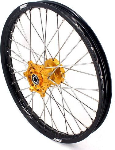 1.6 * 21 / 2.15 * 19 MX عجلات الدراجة النارية الترابية مجموعة محور ذهبي متوافقة مع SUZUKI RM125 1996-2008، RM250 1996-2008 in Kuwait