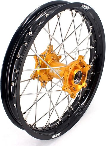 1.6 * 21 / 2.15 * 19 MX عجلات الدراجة النارية الترابية مجموعة محور ذهبي متوافقة مع SUZUKI RM125 1996-2008، RM250 1996-2008 in Kuwait