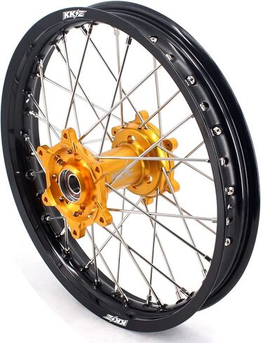 1.6 * 21 / 2.15 * 19 MX عجلات الدراجة النارية الترابية مجموعة محور ذهبي متوافقة مع SUZUKI RM125 1996-2008، RM250 1996-2008 in Kuwait