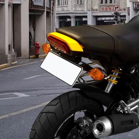 Xitomer for 2024 2023 2022 Grom Fender Eliminator مناسب لـ 2023 GROM 2022 MSX125 Grom حامل لوحة ترخيص Grom، مع ضوء لوحة LED (أسود) in Kuwait