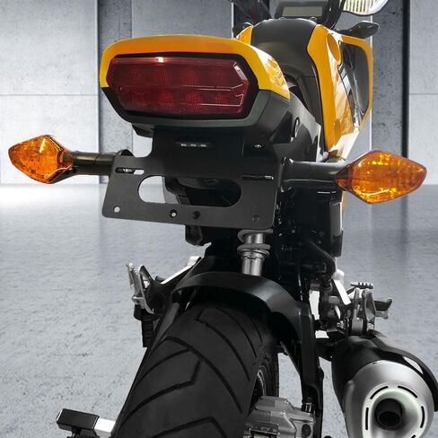 Xitomer for 2024 2023 2022 Grom Fender Eliminator مناسب لـ 2023 GROM 2022 MSX125 Grom حامل لوحة ترخيص Grom، مع ضوء لوحة LED (أسود) in Kuwait