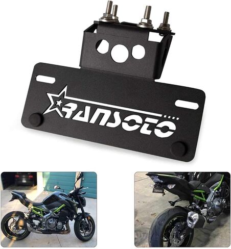 حامل حامل لوحة ترخيص مزيل حاجز الدراجة النارية متوافق مع Kawasaki Z900 2017 2018 2019 2020 2021 2022 in Kuwait