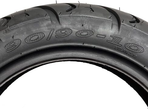 MMG Set of 2 Tires 90/90-10 (3.50-10) Tubeless Front and Rear Motorcycle Scooter Moped in Saudi Arabia
