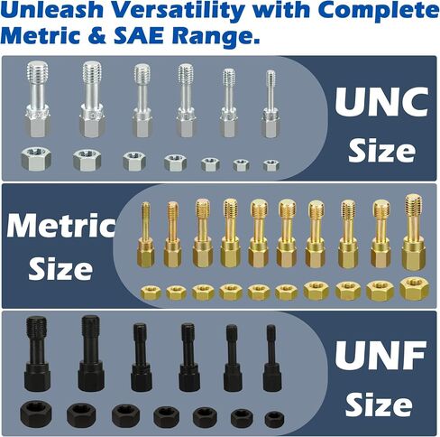 15 Piece Metric Thread Chaser Set Master Thread Rethreading Kit Universal M6 M8 M10 M12 Sizes Thread Restorer with Case in Kuwait