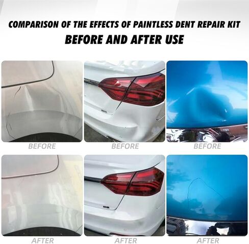 61 قطعة أداة إصلاح دنت بدون طلاء، مجموعة أدوات إصلاح دنت السيارة، عرض قابل للتعديل، مجموعة إزالة دنت السيارة in Kuwait