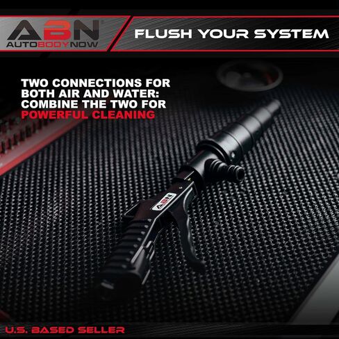 ABN Automotive Coolant Flush Machine - Air and Water Combo Coolant Backflush Gun - Multi-Size Nozzles Fit 19-40mm Hoses in Saudi Arabia