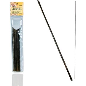 JEWEL TOOL 144 Pc Piercing Saw Blades Set | 12 Sets of 12 Blades from 1/0-6/0 & 1-6 | Ideal for Metal, Wood, Plastic | Accurate Cuts | Hardened Steel | 5.25" (13.3 cm) Length | Includes Vinyl Pouch