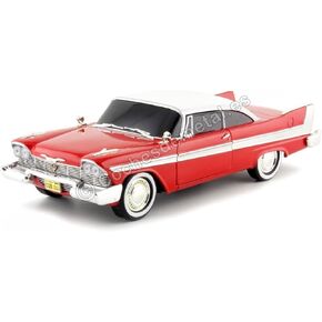 إصدار Greenlight 1958 Plymouth Fury Red Evil (مع نوافذ معتمة) كريستين (1983) فيلم 1/24 نموذج سيارة مصبوبة in Kuwait