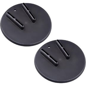 2 PCS Motorcycle Kickstand Pad Kick Stand Coaster Puck Parking Extender Foot Side Stand Extension Pad Support Plate Universal Fit for most of motorcycle.