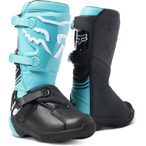 Fox Racing Youth Comp Motocross Boots, Teal, 8