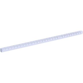 Transparent Straight Ruler,0-30cm,Square Cube Acrylic Ruler Measuring Tool Lightweight for Students Drawing and Drafting in Kuwait