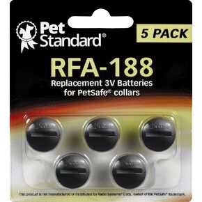 PetSafe Compatible RFA-188 Replacement Batteries (5-Pack)