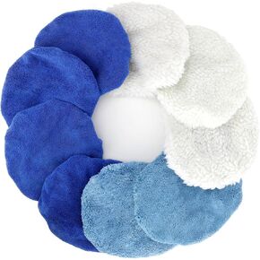 20 Pcs 6 inch Buffing Pads, Car Orbital Buffer Polishing Pads,Car Buffers, Wool Buffing Pad, Polishing Pads,Wool Buffing Pads,Buffing Pads Cleaner,Polishing Pads 6 inch,Wax Applicator Pads For Cars