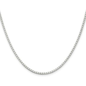 IceCarats 925 Sterling Silver 2mm Box Link Chain Necklace