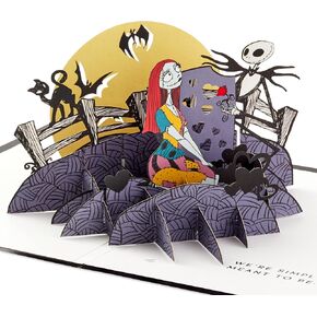 Hallmark Signature Paper Wonder Nightmare Before Christmas Pop Up Valentine's Day Card (Jack & Sally) for Anniversary, Love, Romantic Birthday, Sweetest Day