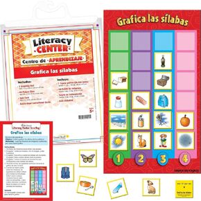 Really Good Stuff Centro de aprendizaje Grafica Las Silabas (Spanish Graph The Syllables)