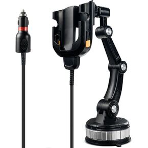Car Mount Charger for Zebra Symbol TC77 TC70 TC72 TC75 TC70X TC75X TC700H TC700K TC77HL TC720L Handheld Barcode Scanner - Sturdy Vehicle Holder with 5V 2A Cigarette Lighter Charging Cable