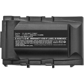 بطارية بديلة PL-300-BAT للطابعة المحمولة 3M PL300، DYMO Rhino 6000، 5000، 5200، 7.4 فولت ليثيوم أيون 1600 مللي أمبير في الساعة