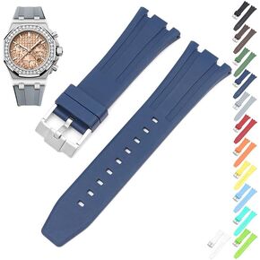 26mm FKM Rubber Band For Audemars Piguet Watches, 26mm Rubber Watch Band For AP Watches - Multiple Colors