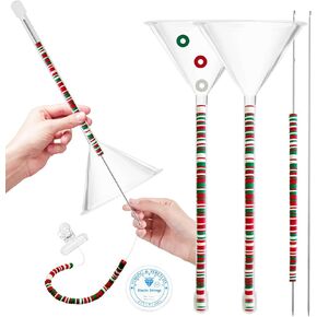 XLicarmi 2PCS Beading Kit - Jewelry Making with Funnel, Needle, Clip & Elastic Rope