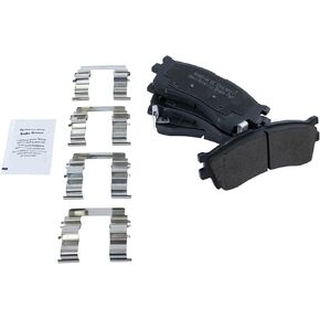 TRQ Front Brake Pads Semi-Metallic Compatible with 2003-2005 Kia Rio 2001 Sephia 2001-2004 Spectra