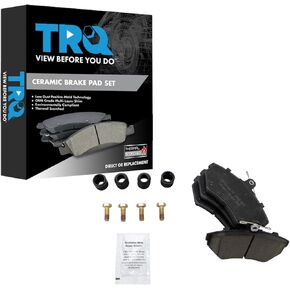 TRQ Front Brake Pads Ceramic Compatible with 1997-2002 Volkswagen Cabrio 1996-1999 Golf Jetta 1996-1997 Passat