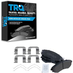 TRQ Front Brake Pads Semi-Metallic Compatible with 1992-2006 Hyundai Elantra 1989-2001 Sonata 1997-2001 Tiburon 2001 Kia Optima