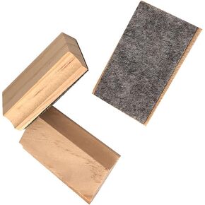 12 Pcs Mini Size Wood Felt Chalkboard Eraser Dustless Wood Chalk Eraser Blackboard Eraser Cleaner for Home Office School Classroom