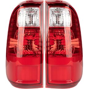 Tail Light Assembly Compatible With 2017-2019 Ford F-250 F-350 Super Duty Driver and Passenger Side Rear Brake Lamps Replacement Taillights (without Blind Spot) (without LED)